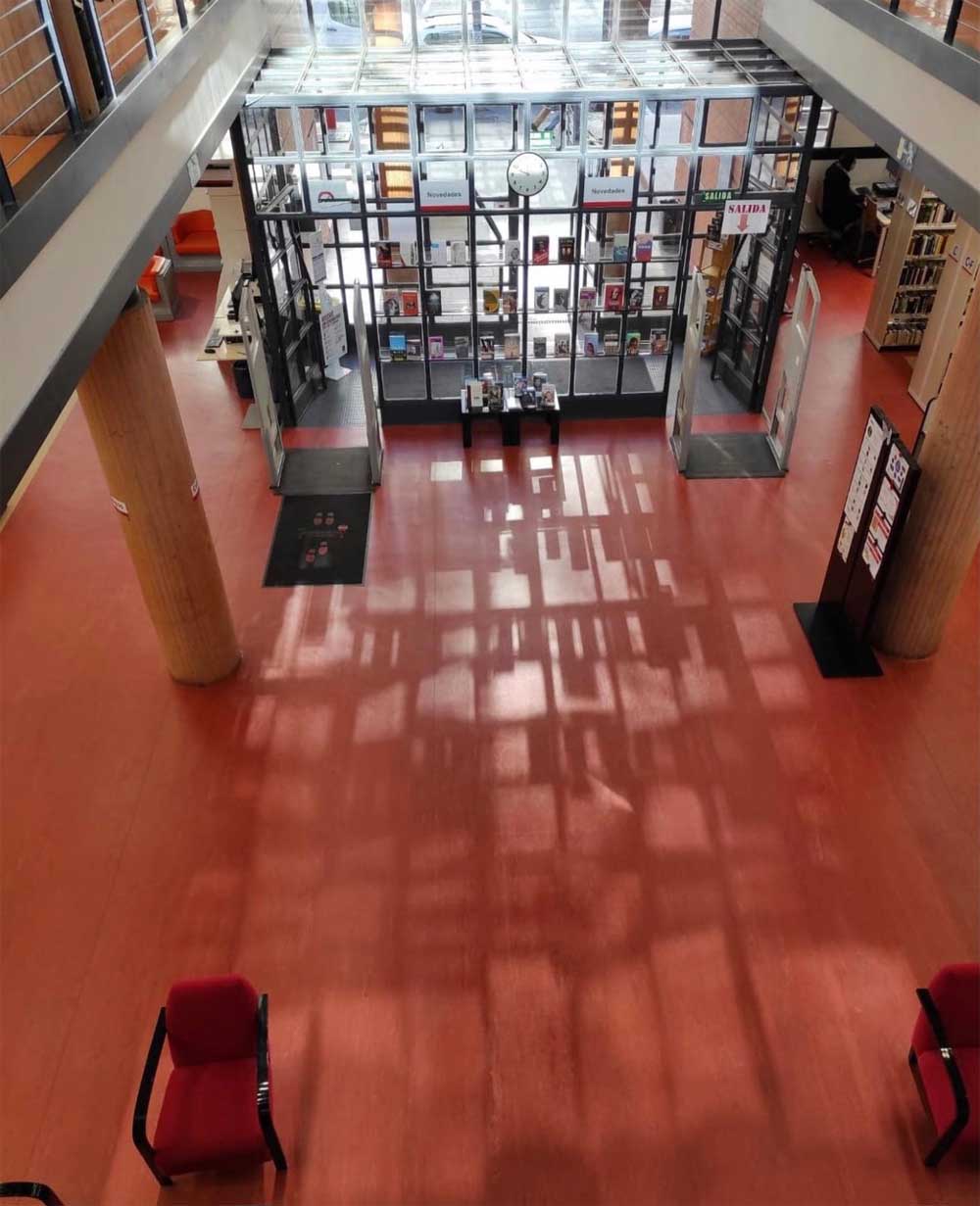 pavimento pvc biblioteca retiro